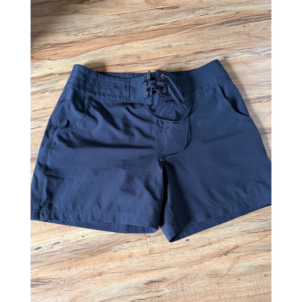 La Blanca Black Lace Up Board Shorts Swim Trunks Womens Size Medium